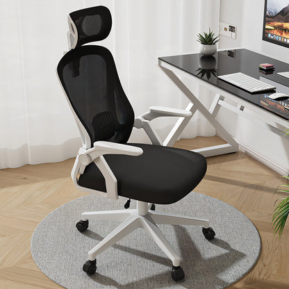オフィスチェア　チェア　作業用　在宅勤務　昇降回転　跳ね上げ式アームレスト　人間工学　高反発ウレタン　メッシュ生地　快適　柔らか　通気性　使いやすい　BGY-C048