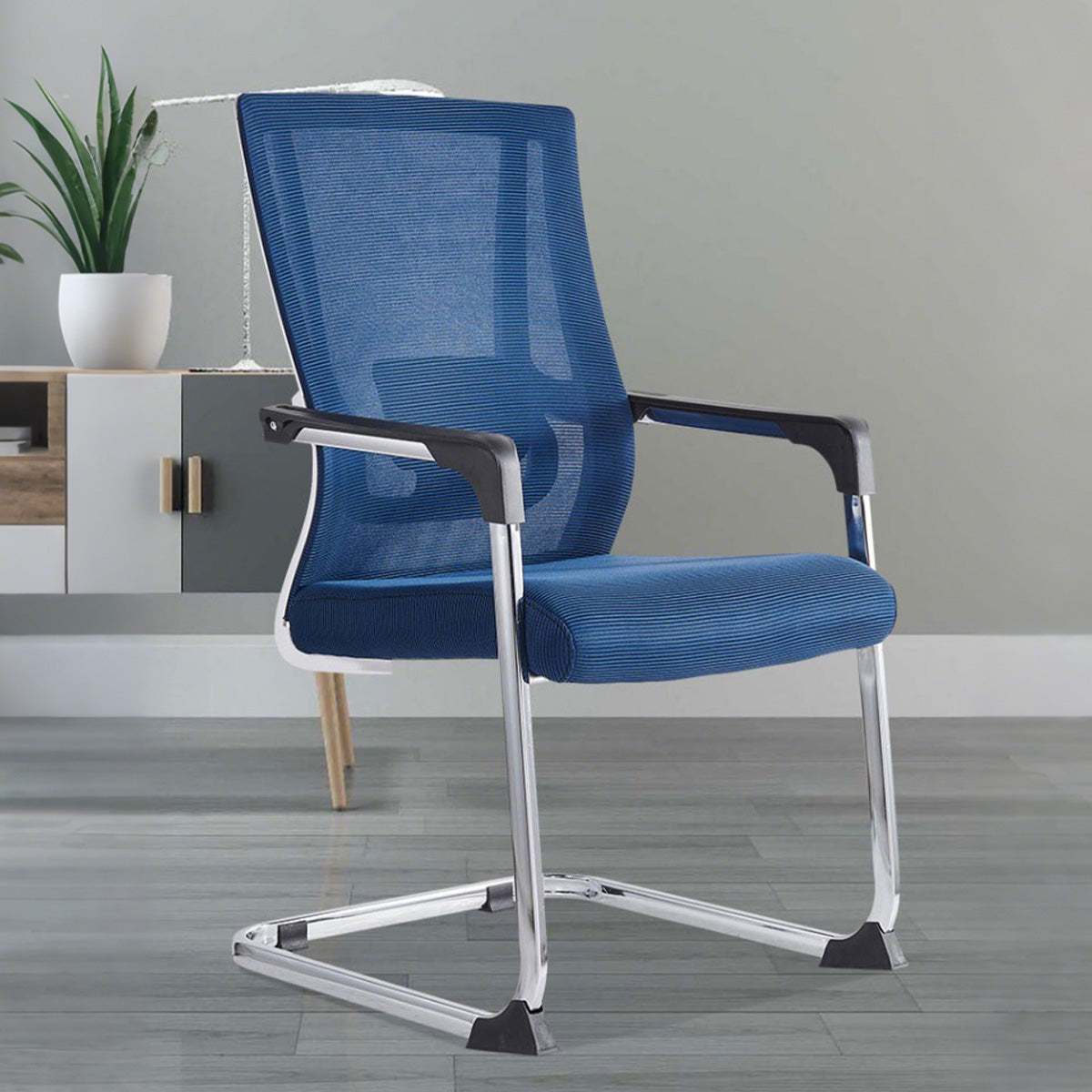 ワークチェア　チェア　人間工学　高反発ウレタンフォーム　アーチ型脚部　広いヘッドレスト　ナイロン構造　金属脚　落ち着いた　メッシュ素材　BGY-S093