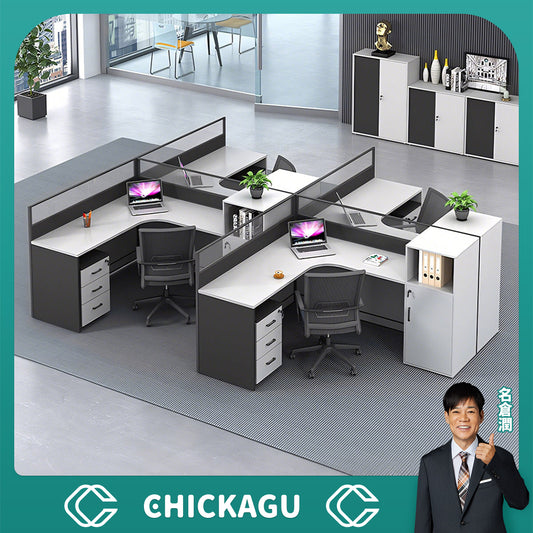 オフィスデスク　ワークデスク　事務用デスク　パソコンデスク　デスク　トップパネル　サイドキャビネット　大容量収納　ホワイト　カスタマイズ可能　BGZ-209