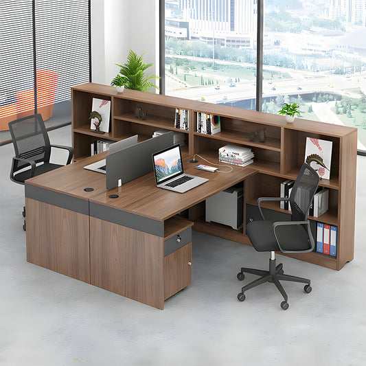 多段式収納棚 トップパネル 配線穴キャップ デスク オフィスデスク デスク 木目調 機能性 組み合わせ 使い勝手 BGZ-C012 chickagu