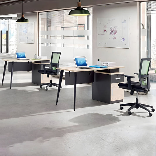 トップパネル付き 引き出し付き サイドキャビネット 二人掛け 四人掛け モダン 洗練 オフィス デスク ワークデスク 役員デスク 事務机 デスク カスタマイズ可能  BGZ-C027 CHICKAGU