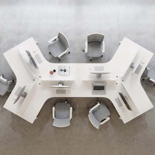 ダイヤル錠 トップパネル キャスター スチール脚 ロック付き 配線穴キャップ エコ板材 オフィスデスク デスク ワークデスク シンプル ホワイト カスタマイズ可能 BGZ-C070