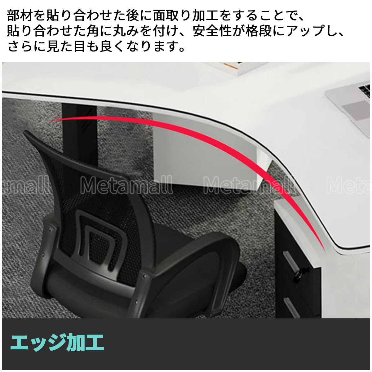 デスク　オフィスデスク　多用途デスク　作業台　事務机　カスタマイズ可能　BGZ-M-007-kc