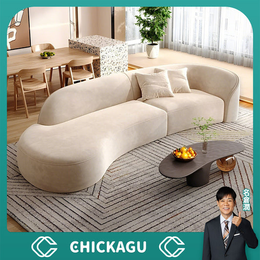 広い座面　ゆったり　高反発ウレタン　弾力性　安定感　天然木　Ｓ形スプリング　丸み　ソファ　リビング用　3人掛け　柔らか　快適　上質　ホワイト　グレー　カスタマイズ可能　BSF-K-035