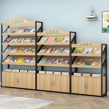 多段式　オープン式　扉付き収納　分類収納　転び止めバー　アジャスター　エコ板材　スチールフレーム　頑丈　棚　収納棚　実用　シンプル　ホワイト　ナチュラル　カスタマイズ可能　CWG-073