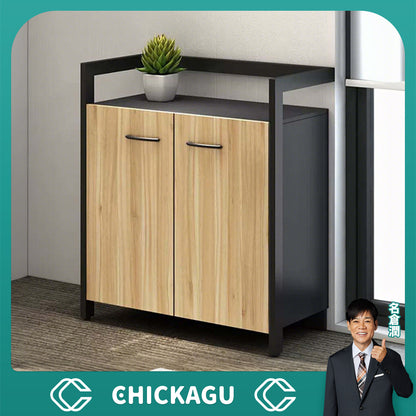 キャビネット　収納ボックス　チェスト　扉付き　アジャスター付き　3段　コンパクト　おしゃれ　ナチュラル　カスタマイズ可能　CWG-C070