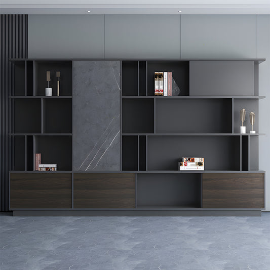 エコ板材 扉付き オープン収納 衣類収納 キャビネット 収納キャビネット 棚 大容量 木目調 落ち着き カスタマイズ可能 CWG-C076