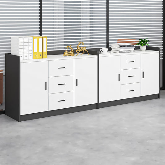 大容量 引き出し 扉付き 分類収納 台輪 収納キャビネット キャビネット 洗練 モダン ホワイト カスタマイズ可能 CWG-C079