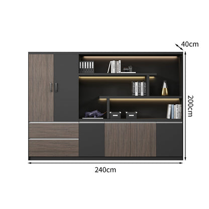 ダイヤル錠　引き出し付き　ホットメルトエッジ　エグゼクティブデスク　社長机　法人　社長室　役員用デスク　オフィスデスク　ウォールナット　カスタマイズ可能　 LBZ-T008