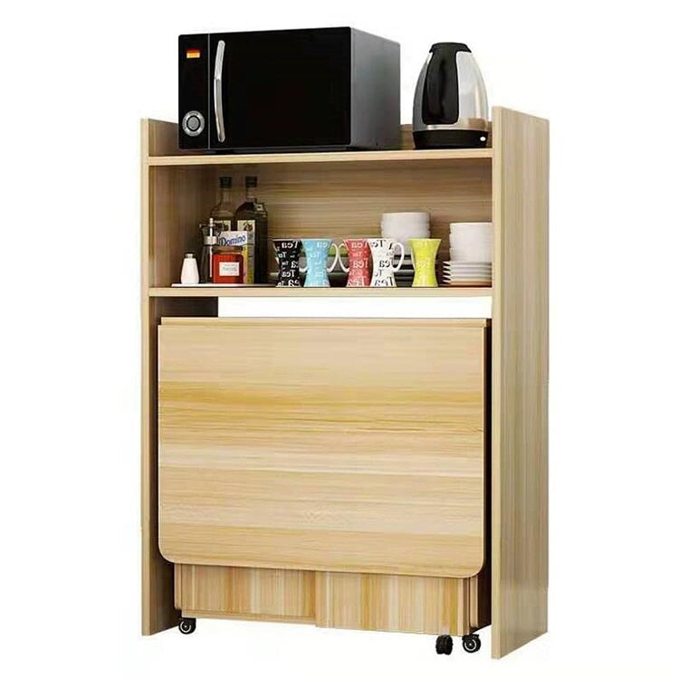 折りたたみテーブル　リビングテーブル　ダイニングテーブル　キッチンテーブル　収納棚　キャスター付き　省スペース　コンパクト　ホワイト　カスタマイズ可能　CZ-K016