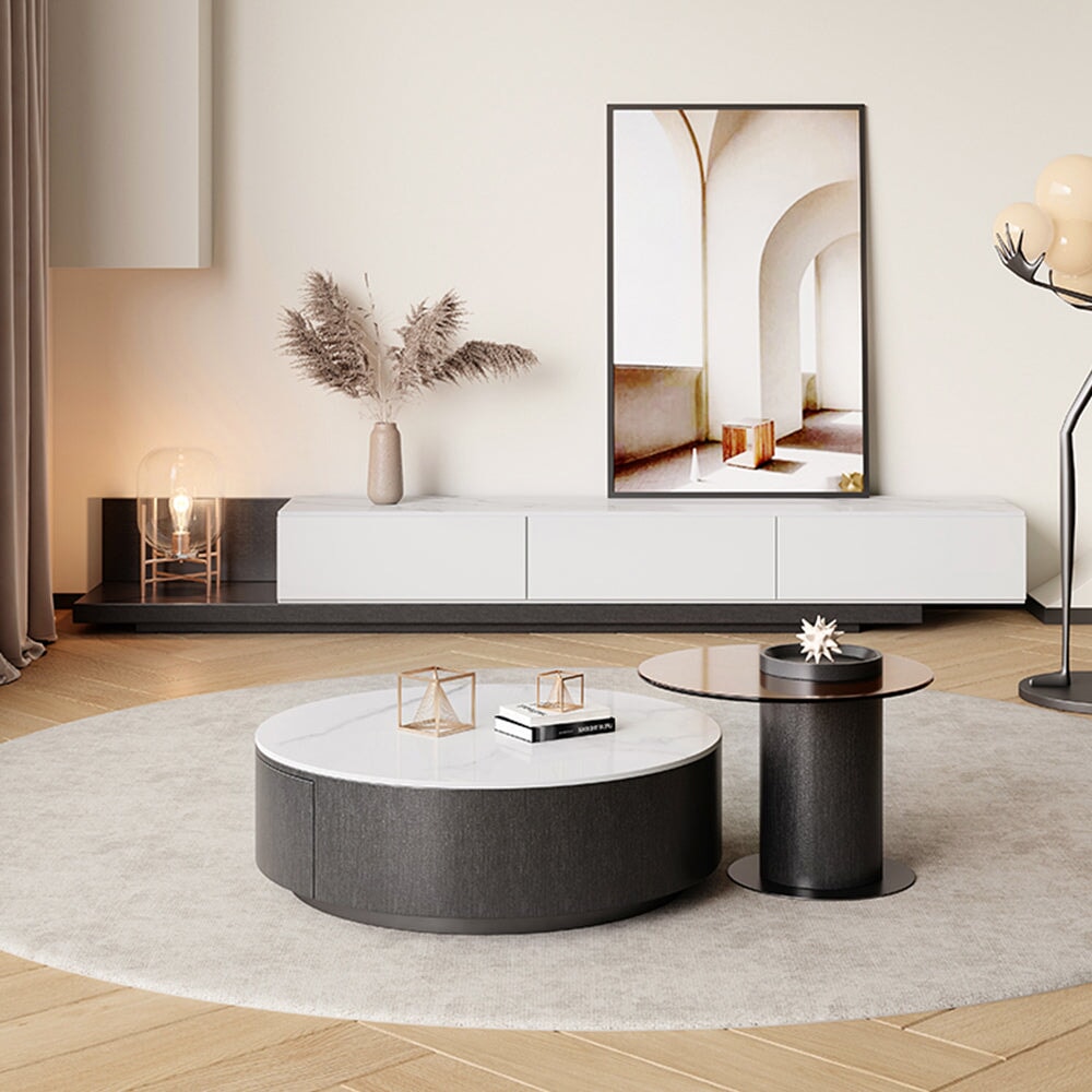 大容量収納スペース　スライドレール　シンプル　シック　高級感　モダン　木目調　テレビボード　テレビ台　DSG-K-011 