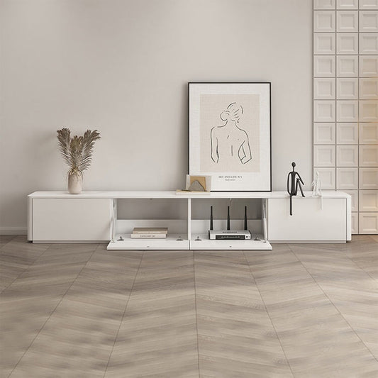 テレビボード　テレビ台　ＴＶ　リビング用　収納　大容量　引き出し　扉付き　エコ板材　天然木　角丸加工　プッシュオープン式　ミニマル　実用　簡素　CHICKAGU