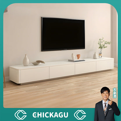 テレビボード　テレビ台　ＴＶ　リビング　引き出し　扉付き収納　プッシュオープン式　エコ板材　天然木　角丸加工　台輪　ホコリ防止　シンプル　使い勝手　簡素　カスタマイズ可能　DSG-C021