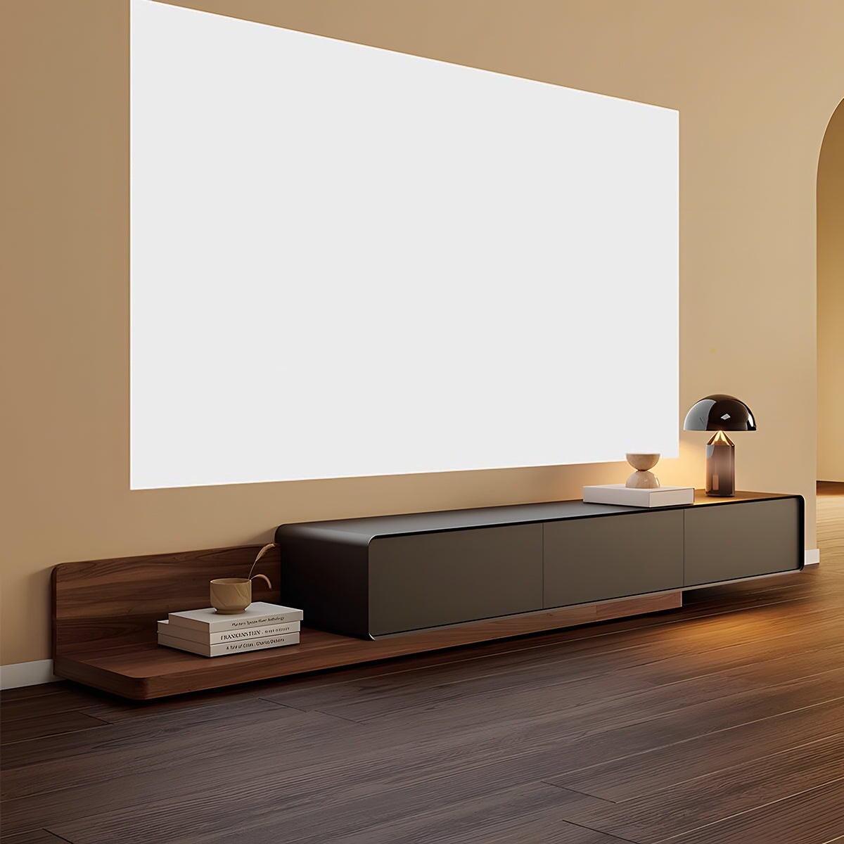 天然木　耐久性　巾木よけ　省スペース　配線管理　Ｒ仕上げ　伸縮可能　引き出し　卓上スペース　大容量　テレビボード　ＴＶボード　テレビ台　実用　落ち着き　上質　DSG-C041