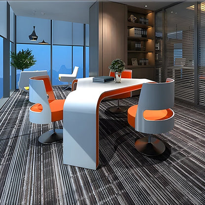 会議テーブル　オフィスデスク　応接テーブル 　三角形テーブル   LEDライト付き　シンプル　モダン　ホワイト　カスタマイズ可能　CHICKAGU