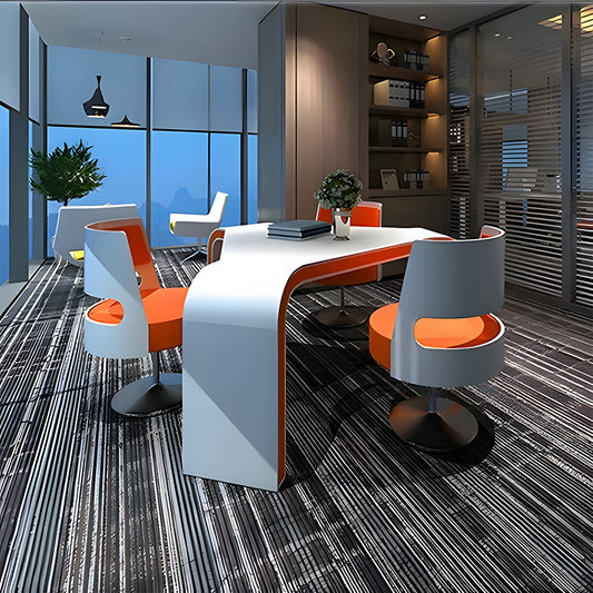 三角構造 分厚い板材 重厚感 安定感 鏡面仕上げ ピン角なし 会議テーブル ミーティング 打ち合わせ モダン デザイン性 おしゃれ ホワイト カスタマイズ可能 HYZ-C051 chickagu