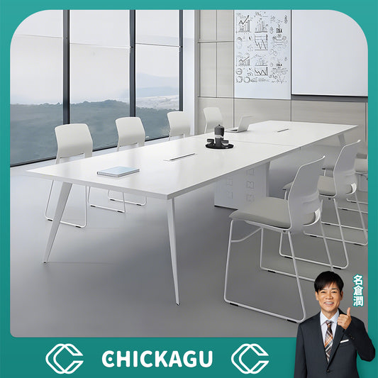 幅広　ゆとり　配線穴　スチールフレーム　八の字構造　エコ板材　厚み　会議テーブル　テーブル　ミーティング　シンプル　洗練　カスタマイズ可能　HYZ-C070