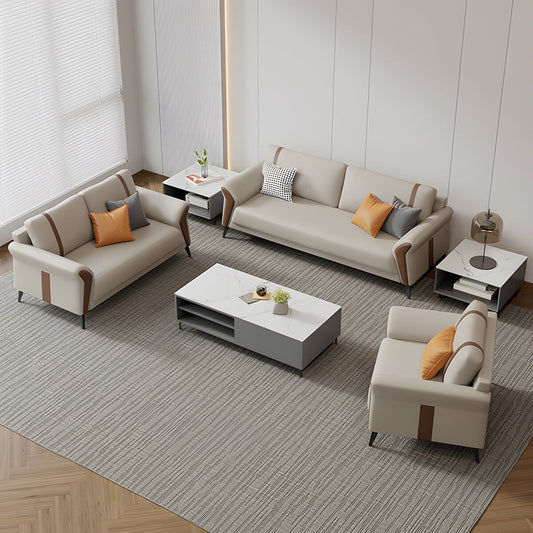 合成皮革 なめらか 高反発ウレタン 弾力性 柔らか 人間工学 フィット感 炭素鋼脚 ソファ 応接ソファ シンプル モダン 多用途 カスタマイズ可能 JDSF-C065