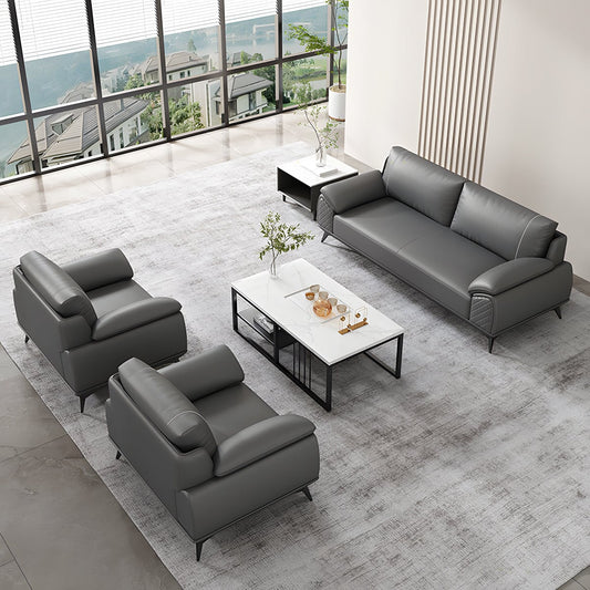 耐久性 天然木 合成皮革 肘掛け 高密度ウレタン 弾力性 復元力 炭素鋼脚 人間工学 ソファ 応接ソファ 上質 落ち着き 快適 カスタマイズ可能 JDSF-C070