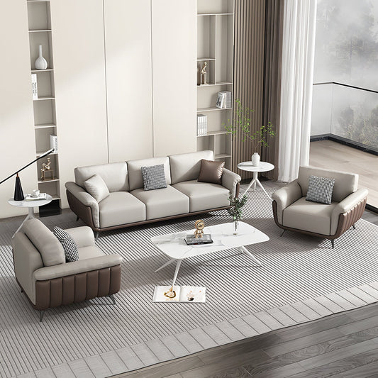 人間工学 フィット感 天然木フレーム 合成皮革 高密度ウレタン 炭素鋼脚 ソファ 応接ソファ 三人掛け 厚み 心地よい カスタマイズ可能 JDSF-C073