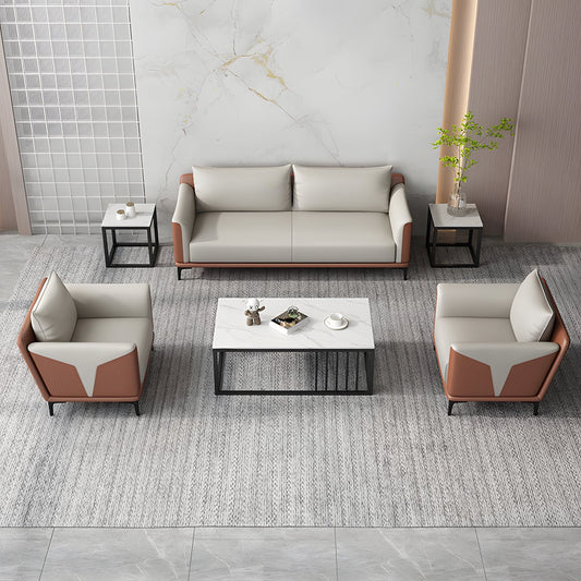 耐荷重 天然木フレーム 合成皮革 ゆとり 人間工学 フィット感 炭素鋼脚 応接ソファ ソファ ミニマル 厚み ふっくら カスタマイズ可能 JDSF-C074