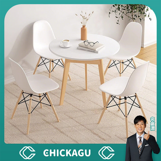 応接セット　応接テーブル　応接室用　円形テーブル　リビングチェア　応接チェア　椅子　おしゃれ　広い天板 　JDZH-C015 chickagu