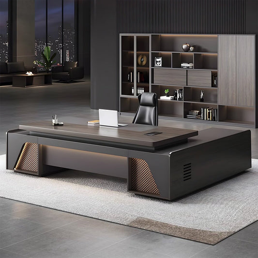 ダブルサイドキャビネット 大容量 幅広 R仕上げ ダイヤル錠 通気孔 デスク エグゼクティブ 役員デスク 落ち着き 木目調 機能的 上質 カスタマイズ可能 LBZ-C037 chickagu