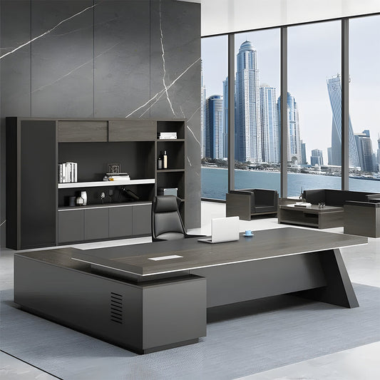 配線ボックス 通気口 分厚い天板 頑丈 耐久性 幕板 安定性 キャビネット 役員デスク エグゼクティブ 執務室 落ち着き 高級感 カスタマイズ可能 LBZ-C060