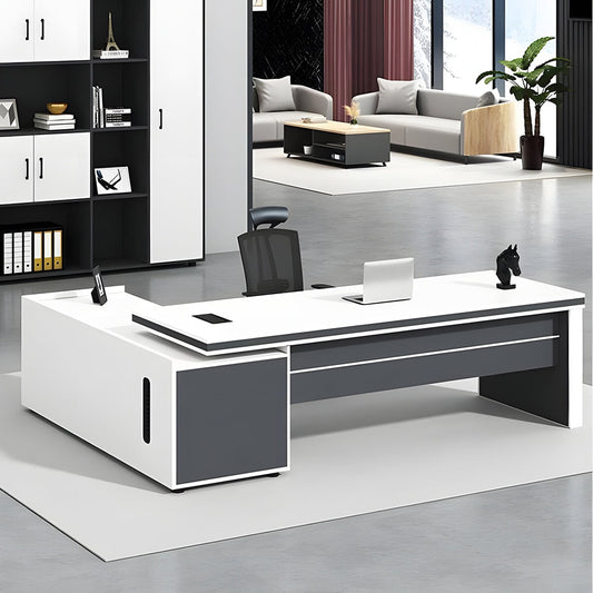 配線ボックス 通気孔 キャビネット 大容量 幕板 幅広 分厚い天板 デスク 役員デスク ワークデスク バイカラー 洗練 機能的 使い勝手 カスタマイズ可能 LBZ-C099 chickagu