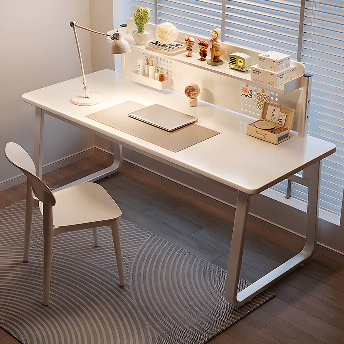 ☆壁寄せテレビスタンド - 自然と調和する木製&スチールデザイン