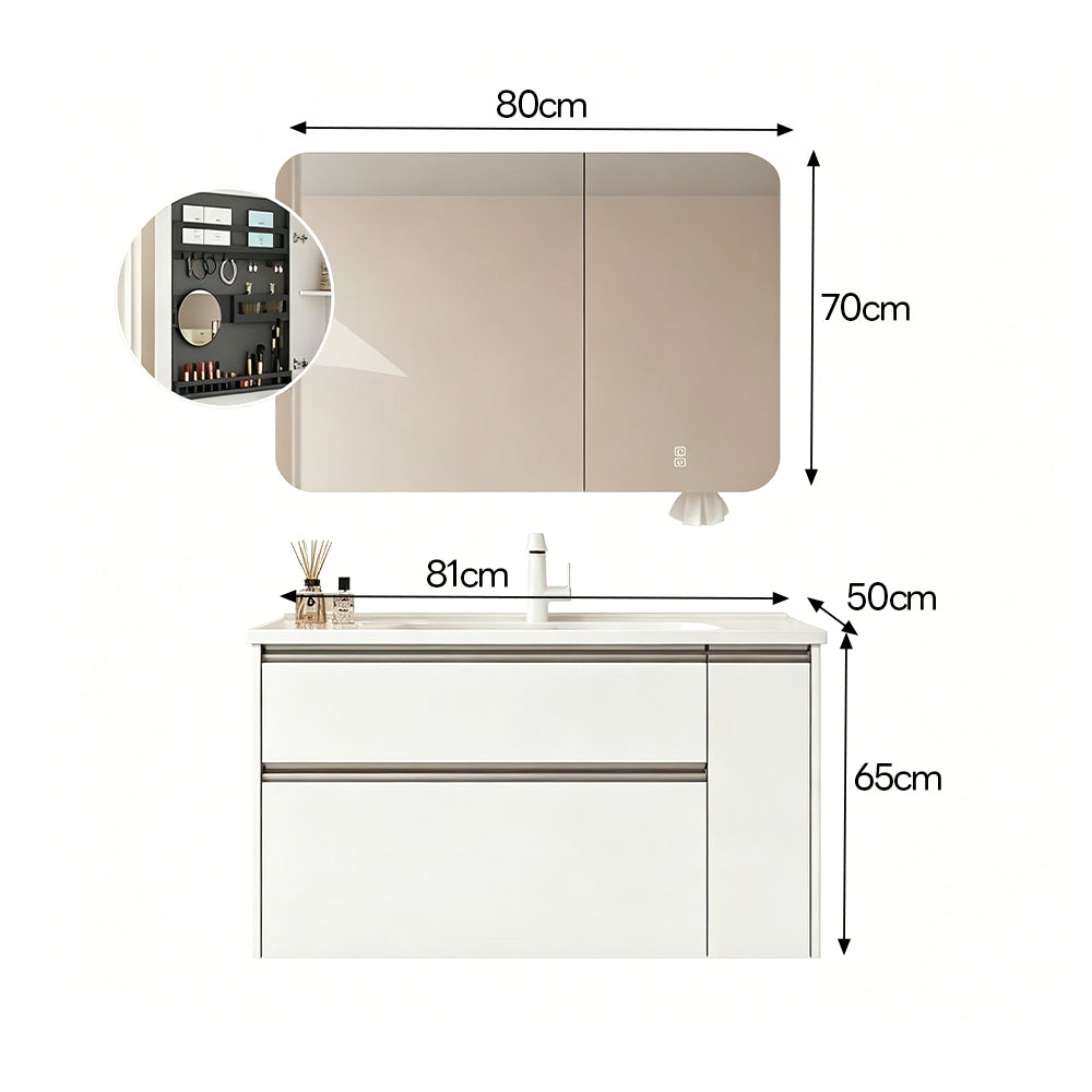 【洗面化粧台】 一体型カウンター 大容量引き出し 防汚加工 バスルーム用　SZT-Z02