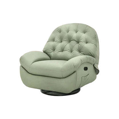 ソファ　モダン　リクライニング機能　マイクロファイバーレザー　オットマン　収納スペース　回転可能　SNSF-C174