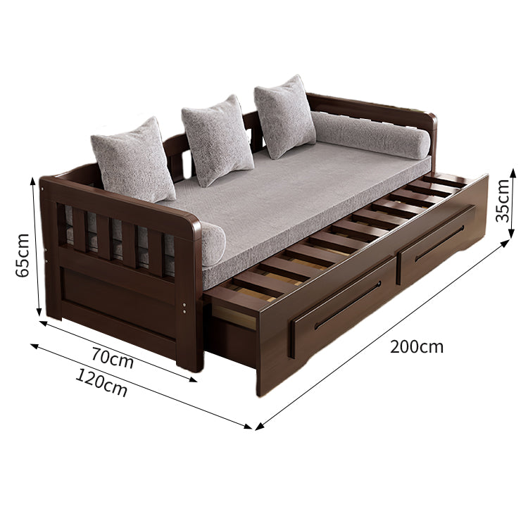 ソファー　ベッド　ソファーベッド　収納　引き出し　すのこ　天然パイン材　ゆとり　角丸加工　丸み　キャスター付き　コンパクト　使い勝手　カスタマイズ可能　SNSF-C058