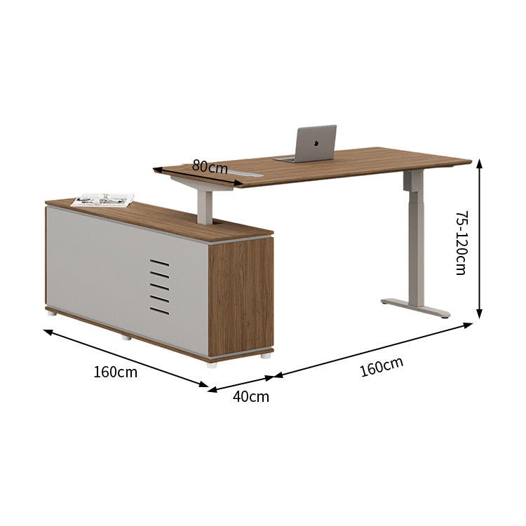 昇降デス　作業デスク　電動昇降デスク　オフィスデスク 高さ調節　キャビネット　機能性　カーボンスチール　BGZ-C104
