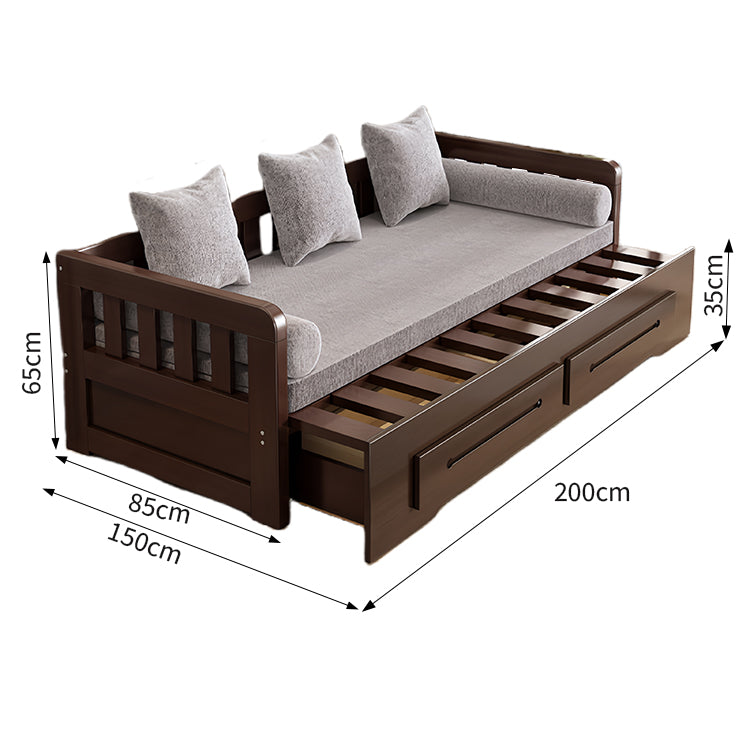 ソファー　ベッド　ソファーベッド　収納　引き出し　すのこ　天然パイン材　ゆとり　角丸加工　丸み　キャスター付き　コンパクト　使い勝手　カスタマイズ可能　SNSF-C058