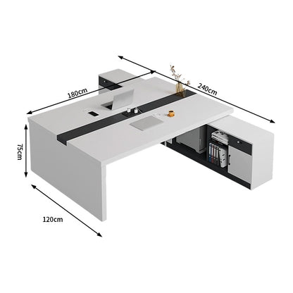 オフィスデスク　ワークデスク　パソコンデスク　デスク　会社用　エコ素材  パネル　配線孔　キャビネット　シンプル　BGZ-C105