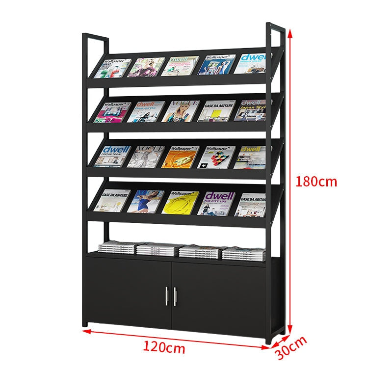 マガジンラック　ディスプレイラック　書類整理棚　雑誌入れ　木目調　高耐荷重　アジャスター付き　緩衝蝶番付き　扉付き収納　シンプルモダン　ホワイト　ナチュラル