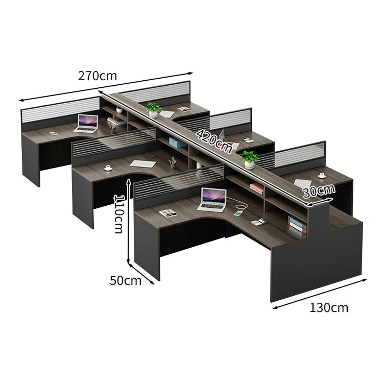モダン　オシャレ　オフィスデスク　デスク　大容量　引き出し　キャビネット　卓上パーテーション　メラミン化粧板　ナチュラル　グレー　ホワイト　BGZ-K-239