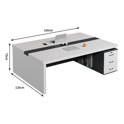 オフィスデスク　ワークデスク　パソコンデスク　デスク　会社用　エコ素材  パネル　配線孔　キャビネット　シンプル　BGZ-C105
