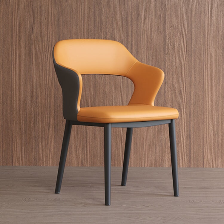 チェア　インドアチェア　ダイニングチェア　食事用　一人掛け　スチール脚　丈夫　安定性　ウレタン　弾力性　革　柔らか　快適　上質　グレー　カスタマイズ可能　CHICKAGU