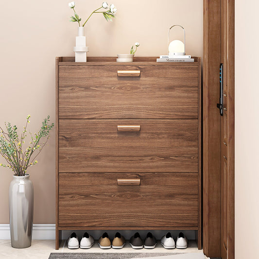 下駄箱　シューズボックス　靴収納　玄関収納　木目調　多段式　大容量　分類収納　エコ板材　転び止め　巾木よけ　落ち着き　穏やか　上質　XG-C051　chickagu