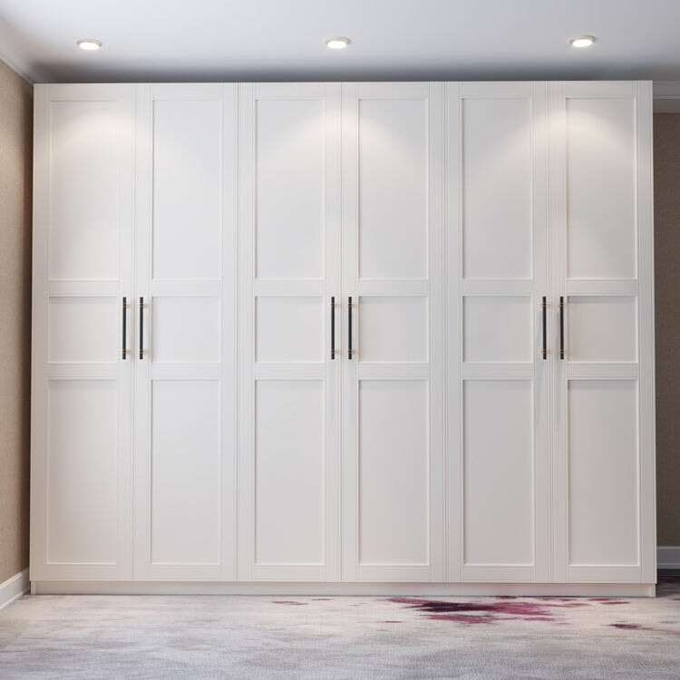 クローゼット　服　収納　ワードローブ　壁面収納　掛け収納　大容量　多段式　分類収納　引き出し　背板　サイド収納　機能的　通気孔　取っ手　物干し竿　簡素　使い勝手　YG-C017　CHICKAGU