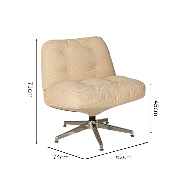フィット感　柔らか　折りたたみ可能　コーデュロイ生地　保温性　肘掛なし　回転可能　五本脚ベース　安定性　チェア　ふっくら　上質　快適　YZ-K010