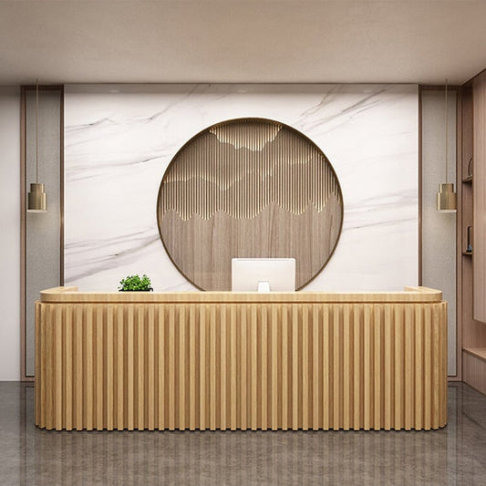 オープン収納 引き出し付き R加工 扉付きキャビネット 受付カウンター オフィス受付 エントランス受付 レジカウンター ブラック カスタマイズ可能 JDT-C021 CHICKAGU