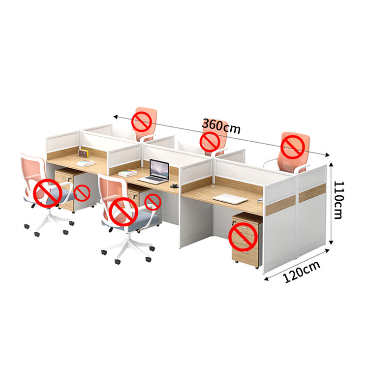 収納付きデスク　作業机　事務机　パーティション　サイドキャビネット　配線穴　エコ板材　オフィスデスク　ホワイト　ナチュラル　木目調　SL-BGZ-038