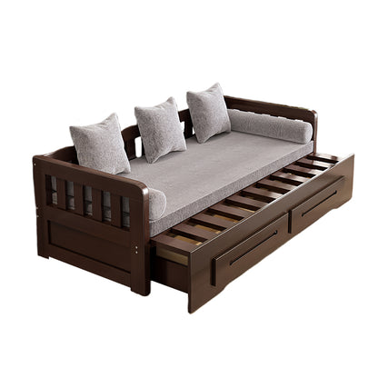 ソファー　ベッド　ソファーベッド　収納　引き出し　すのこ　天然パイン材　ゆとり　角丸加工　丸み　キャスター付き　コンパクト　使い勝手　カスタマイズ可能　SNSF-C058