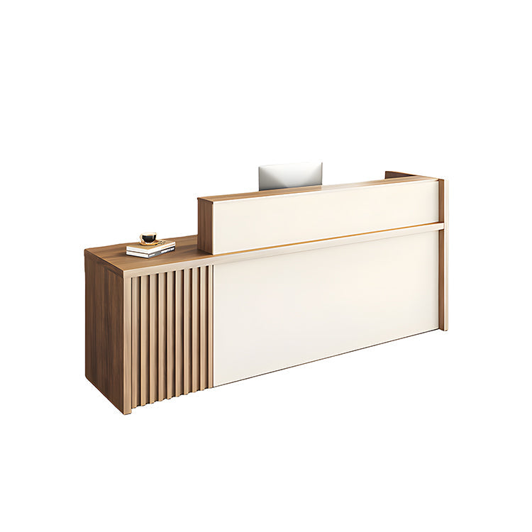 受付　カウンター　店舗用受付カウンター　オフィス受付　カウンター　レジカウンター　エコ素材　高級感　ホワイト　MBS-JDT-3001