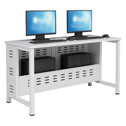 パソコンデスク　㍶デスク　オフィスデスク　鋼製デスク　デスク　㍶収納　鋼製フレーム　シンプル　コンパクト　ホワイト　カスタマイズ可能　BGZ-C017　CHICKAGU