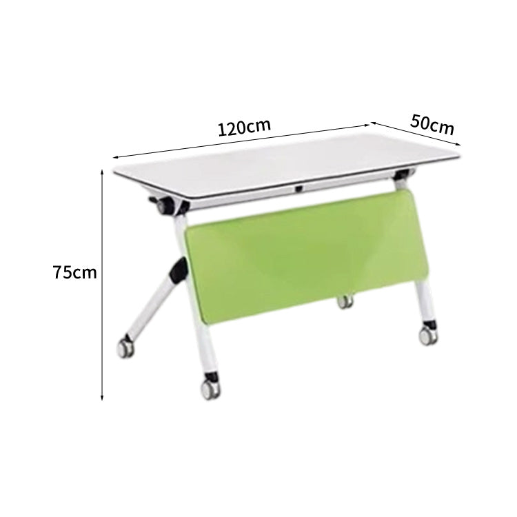 会議用テーブル　テーブル　キャスター　組み合わせ　折りたたみ　メラミン化粧板　落ち着いた　シンプル　ホワイト　カスタマイズ可能　HYZ-C084