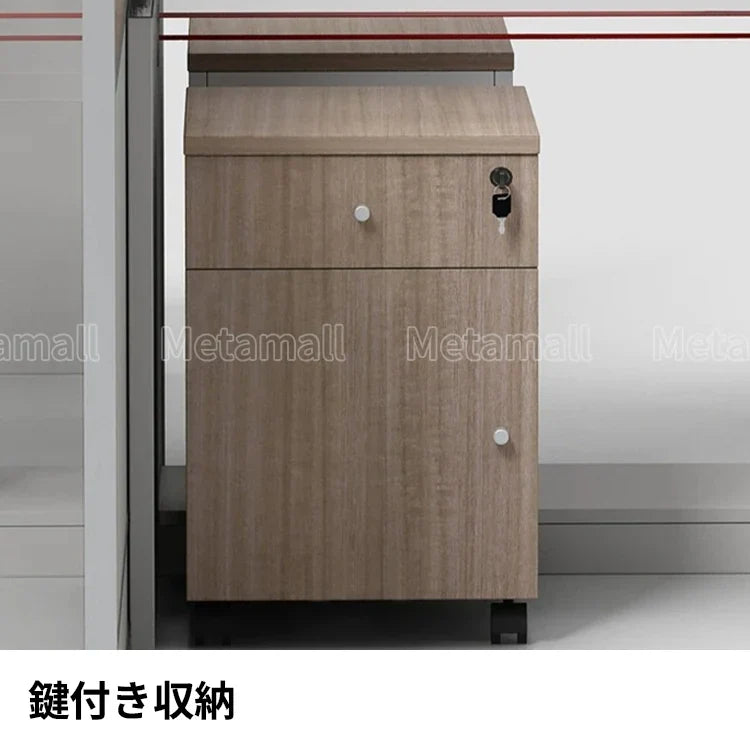 連結型対向型ワークデスク　事務机　オフィス用　多機能　デスクパーテーション　プライバシー保護　大容量収納　オフィス収納　書類整理　整理整頓　頑丈設計　高耐久　エコ素材　カスタマイズ可能 　BGZ-M095